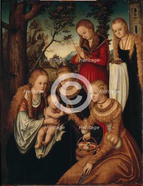 The Virgin and Child with Saints Catherine, Dorothy, Margaret and Barbara (so-called Marriage of St