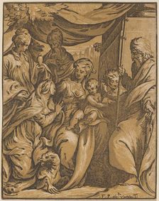 The Virgin and Child with Saints. Creator: Giuseppe Nicola Rossigliani