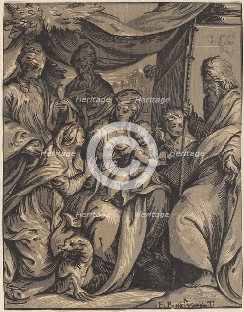 The Virgin and Child with Saints. Creator: Giuseppe Nicola Rossigliani.