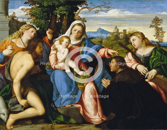 The Virgin and Child with Saints and a Donor, ca 1518-1520.