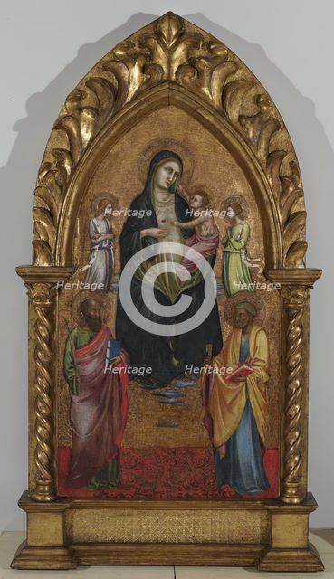 The Virgin and Child with Saints and Angels, 1370-1425. Creator: Lorenzo Monaco.