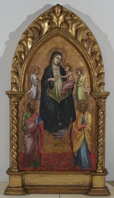 The Virgin and Child with Saints and Angels, 1370-1425. Creator: Lorenzo Monaco