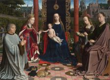 The Virgin and Child with Saints and Donor, c. 1510. Artist: David, Gerard (ca. 1460-1523)