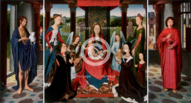 'The Virgin and Child with Saints and Donors (The Donne Triptych)', c1478 (1927).  Creator: Dieric Bouts.