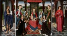 The Virgin and Child with Saints and Donors (The Donne Triptych) c1478 (1927). Creator: Dieric Bouts