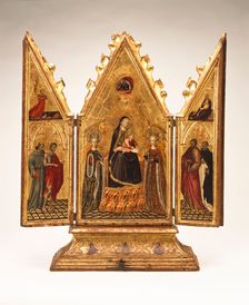The Virgin and Child with Saints and the Annunciation (image 1 of 14), between c.1427 and c.1430. Creator: Giovanni di Paolo