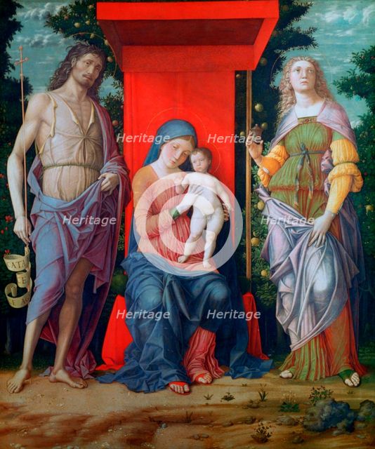 'The Virgin and Child with Saints', c1490-1505. Artist: Andrea Mantegna