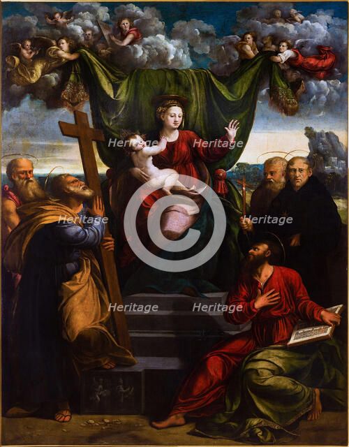 The Virgin and Child with Saints, First Half of 16th cen..
