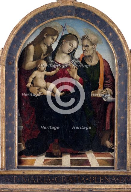 The Virgin and Child with Saints John the Baptist and John the Evangelist, c. 1490.