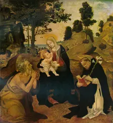 The Virgin and Child with Saints Jerome and Dominic, c1485, (1911). Artist: Filippino Lippi