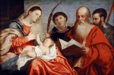 The Virgin and Child with Saints Stephen, Jerome and Maurice