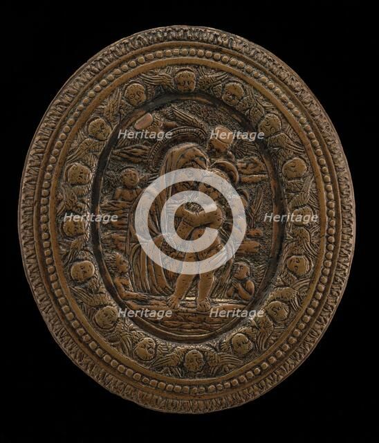 The Virgin and Child with Six Angels, 15th century. Creator: Unknown.