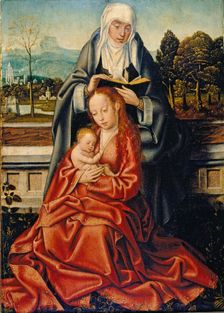 The Virgin and Child with St Anne, 15th century. Artists: Unknown, Virgin Mary