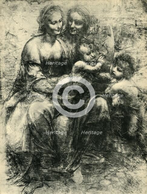 The Virgin and Child with St Anne and St John the Baptist, 1499-1500, (1943). Creator: Leonardo da Vinci.