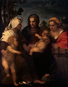 The Virgin and Child with St Catherine, St Elizabeth and St John the Baptist, 1513. Creator: Andrea del Sarto