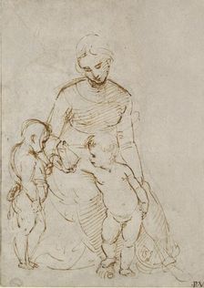 The Virgin and Child with St John, early 16th century. Artist: Raphael