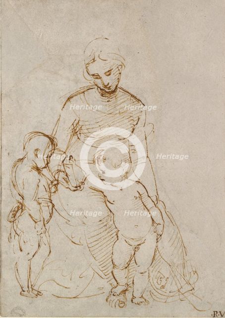 The Virgin and Child with St John, early 16th century. Artist: Raphael.