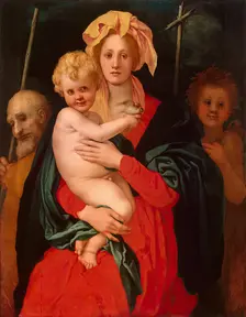 The Virgin and Child with St Joseph and St John the Baptist, 1522. Creator: Jacopo Pontormo