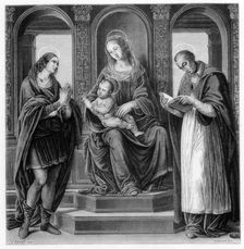 The Virgin and Child with St Julian and St Nicholas of Myra 1490-1492 (1870).Artist: Hebert