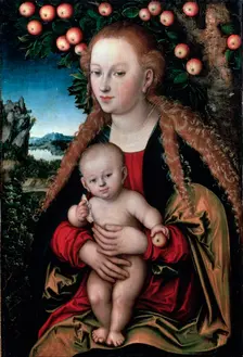 The Virgin and Child under an Apple Tree c1525