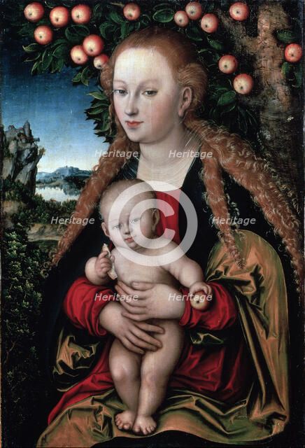 'The Virgin and Child under an Apple Tree', c1525.