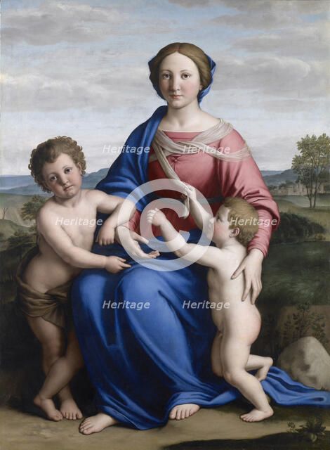 The Virgin and Christ Child with Saint John the Baptist as a Boy  , Between 1645 and 1655.