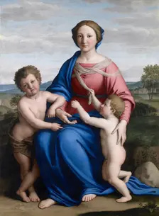 The Virgin and Christ Child with Saint John the Baptist as a Boy , Between 1645 and 1655