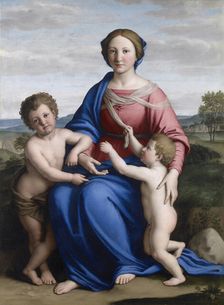 The Virgin and Christ Child with Saint John the Baptist as a Boy , Between 1645 and 1655
