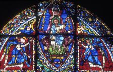 The Virgin and Christ surrounded by Angels, 12th century. Artist: Anon