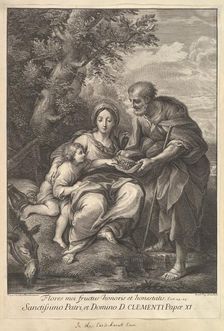 The Virgin and Joseph with the Young Jesus, 1710-40. Creator: Johann Jakob Frey the Elder