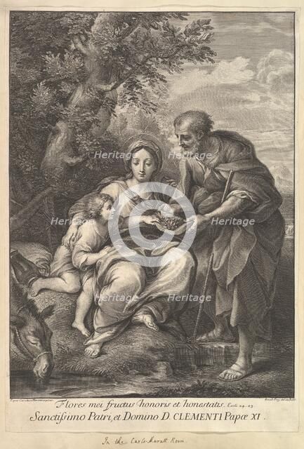 The Virgin and Joseph with the Young Jesus, 1710-40. Creator: Johann Jakob Frey the Elder.