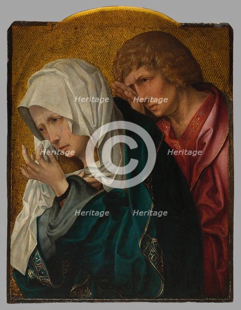 The Virgin and Saint John the Evangelist, c. 1520. Creators: Workshop of Jacob Cornelisz. van Oostsanen, Master of the Berlin Sketchbook.