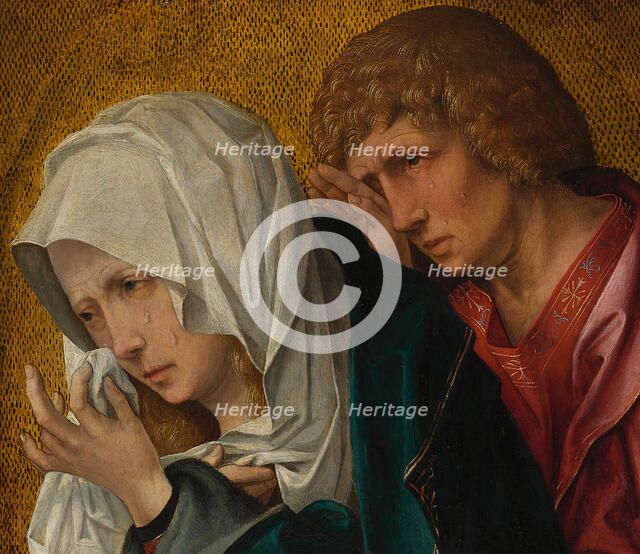 The Virgin and Saint John the Evangelist, c. 1520. Creators: Workshop of Jacob Cornelisz. van Oostsanen, Master of the Berlin Sketchbook.