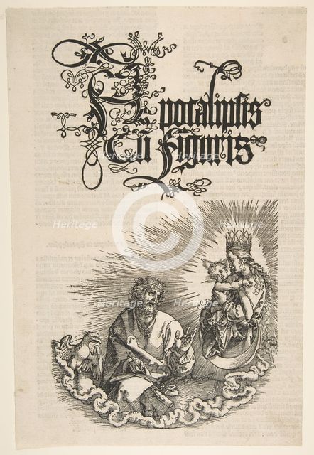 The Virgin and Saint John, from the Apocalypse, 1511. Creator: Albrecht Durer.