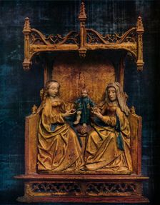 The Virgin and St. Anne Teaching The Infant Saviour To Walk c1470