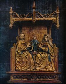 The Virgin and St. Anne Teaching The Infant Saviour To Walk c1470