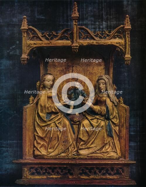 'The Virgin and St. Anne Teaching The Infant Saviour To Walk', c1470. Artist: Unknown.