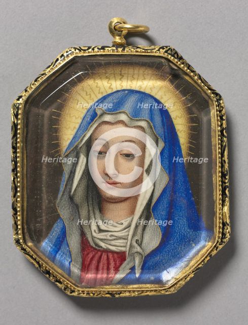 The Virgin and St. Francis with Christ Child, c. 1660. Creator: Unknown.