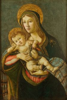 The Virgin and the Child with the Crown of Thorns and Three Nails, 1477. Creator: Botticelli, Sandro (1445-1510)