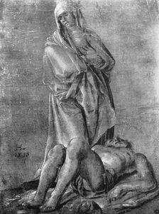 The Virgin and the Dead Christ 1913.Artist: Hans Leu The Younger