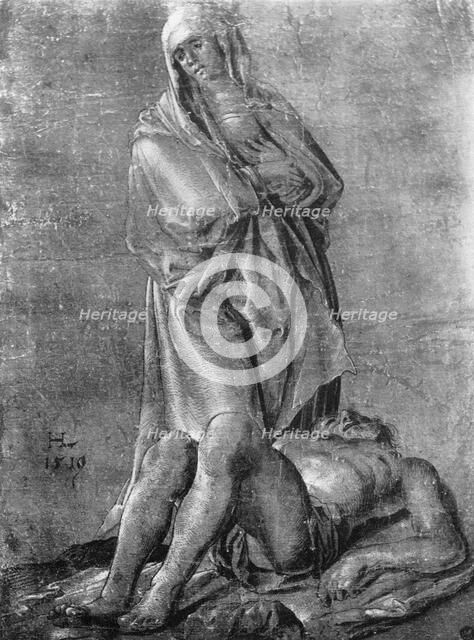 'The Virgin and the Dead Christ', 1913.Artist: Hans Leu The Younger