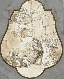 The Virgin Appearing to Saint Filippo Neri and His Pupils, n.d. Creator: Francesco Fontebasso