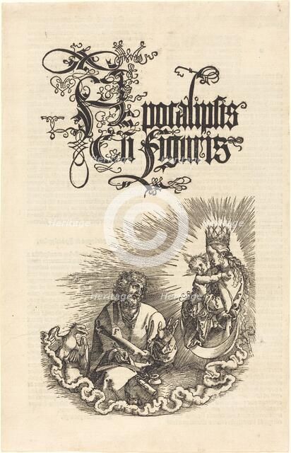 The Virgin Appearing to Saint John, 1510/1511. Creator: Albrecht Durer.