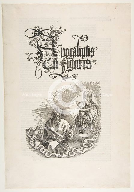The Virgin Appearing to Saint John, from The Apocalypse.n.d. Creator: Albrecht Durer.