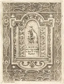 The Virgin at the Column (La Vierge à la colonne), 1608/1611. Creator: Jacques Callot