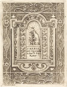 The Virgin at the Column (La Vierge à la colonne), 1608/1611. Creator: Jacques Callot