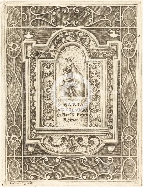 The Virgin at the Column (La Vierge à la colonne), 1608/1611. Creator: Jacques Callot.