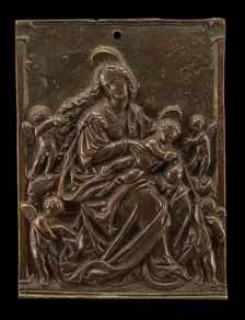 The Virgin & Child with Four Angels, early 16th century. Creator: Unknown