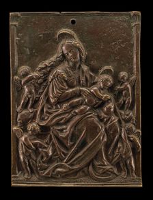 The Virgin & Child with Four Angels, early 16th century. Creator: Unknown