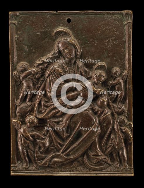 The Virgin & Child with Four Angels, early 16th century. Creator: Unknown.